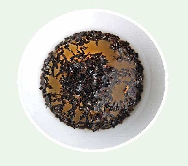 Infusion in a cup of Mango Black tea